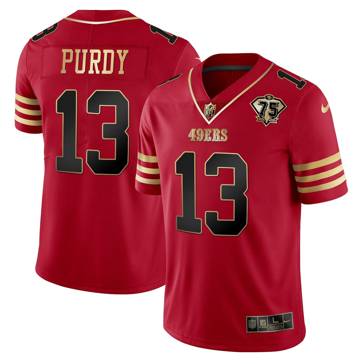 Men's 49ers Vapor Gold Jersey Collection - All Stitched