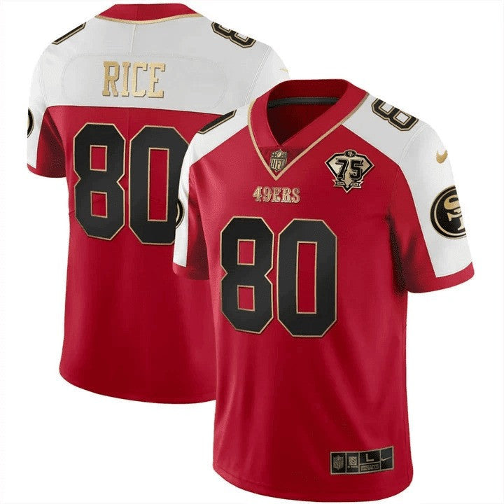 Men's 49ers Vapor Gold Jersey Collection - All Stitched