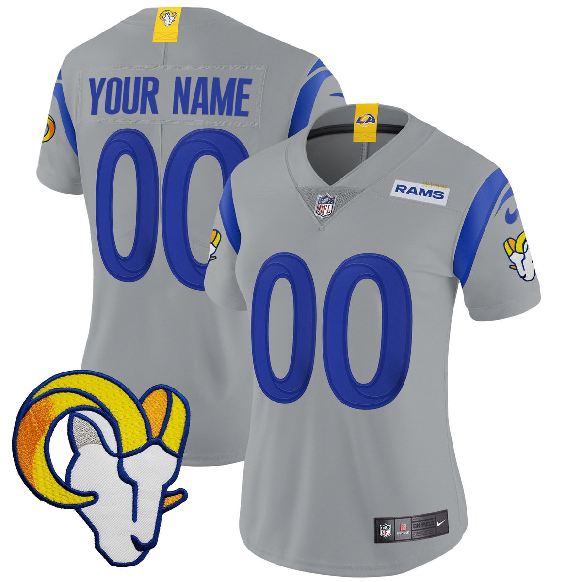 Rams Vapor Limited Custom Jersey V2 - All Stitched