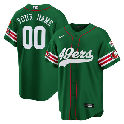 49ers Mexico Baseball Custom Jersey - All Stitched