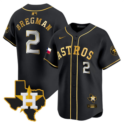 Men's Houston Astros Texas Patch Vapor Premier Limited Jersey - All Stitched