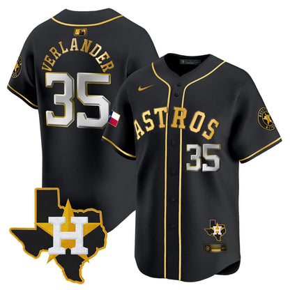 Men's Houston Astros Texas Patch Vapor Premier Limited Jersey - All Stitched