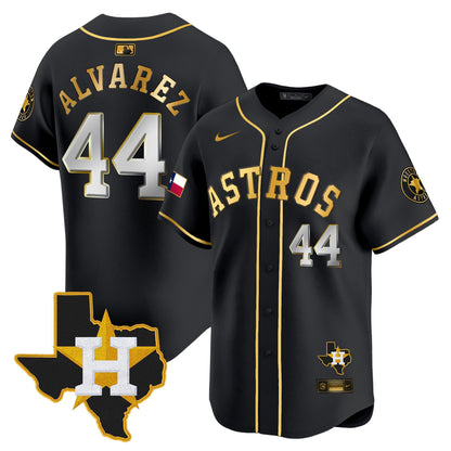 Men's Houston Astros Texas Patch Vapor Premier Limited Jersey - All Stitched