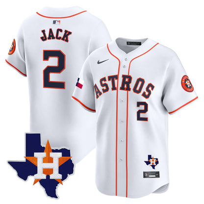 Men's Houston Astros Texas Patch Vapor Premier Limited Jersey - All Stitched