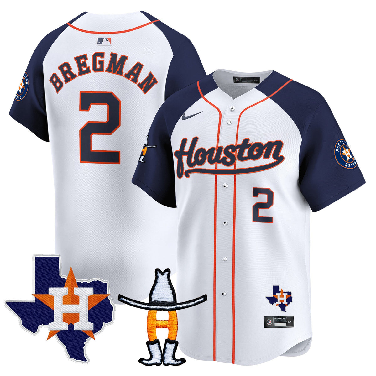 Men's Houston Astros Houston Rodeo Patch Vapor Premier Limited Jersey - All Stitched