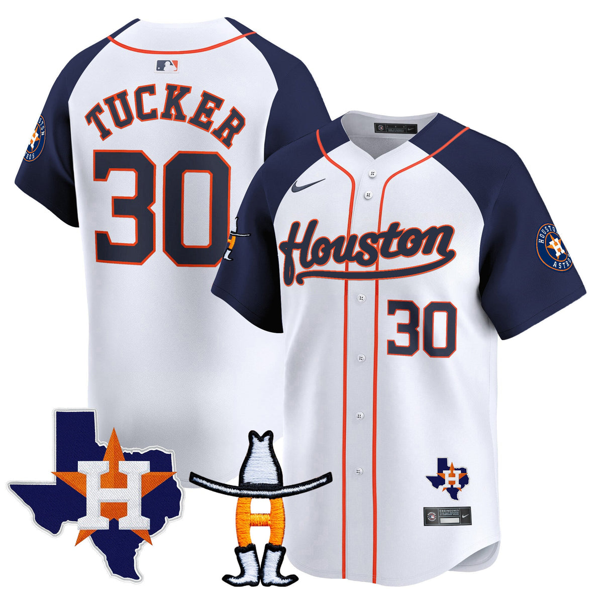 Men's Houston Astros Houston Rodeo Patch Vapor Premier Limited Jersey - All Stitched