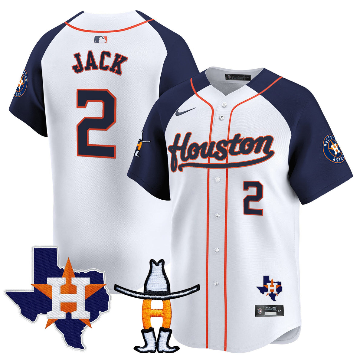 Men's Houston Astros Houston Rodeo Patch Vapor Premier Limited Jersey - All Stitched