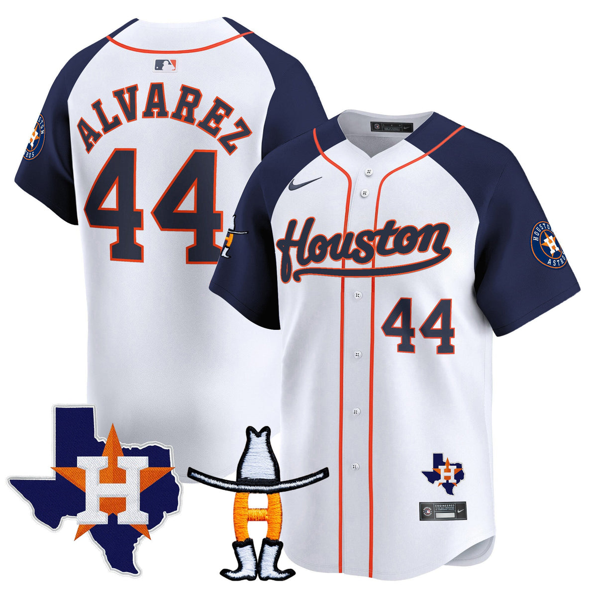 Men's Houston Astros Houston Rodeo Patch Vapor Premier Limited Jersey - All Stitched