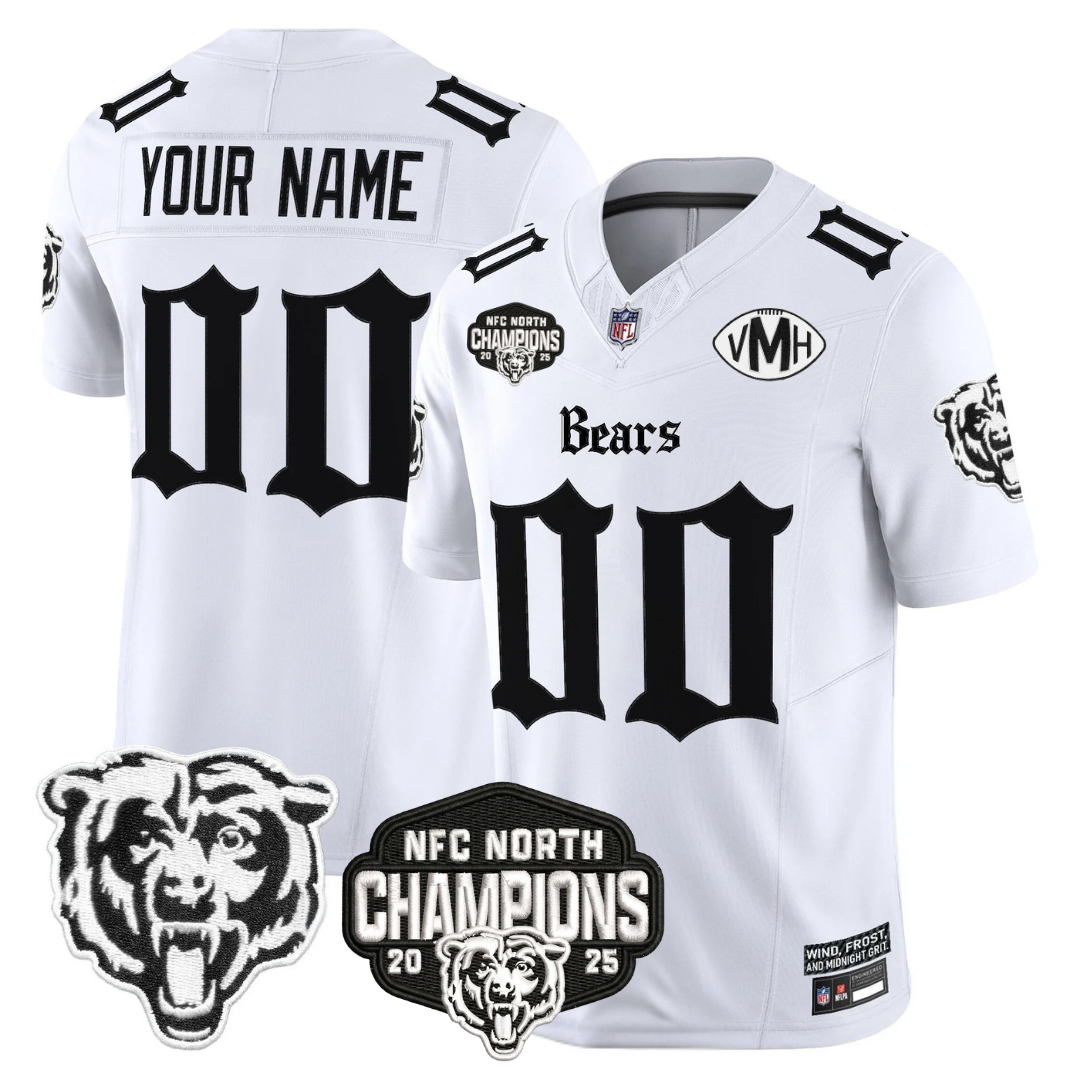 CHI 'Gothic Midway Legacy' NFC North Champions Patch Vapor Limited Jersey - Stitched