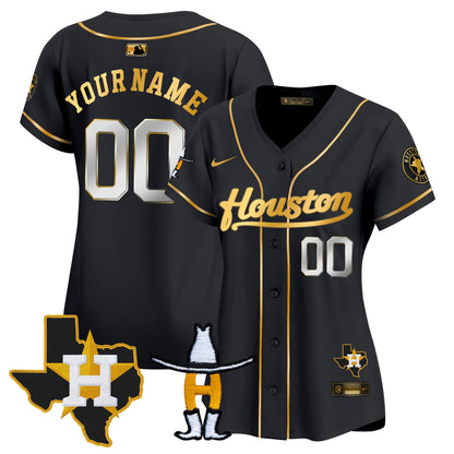 Houston Astros Houston Rodeo Patch Vapor Premier Limited Custom Jersey - All Stitched
