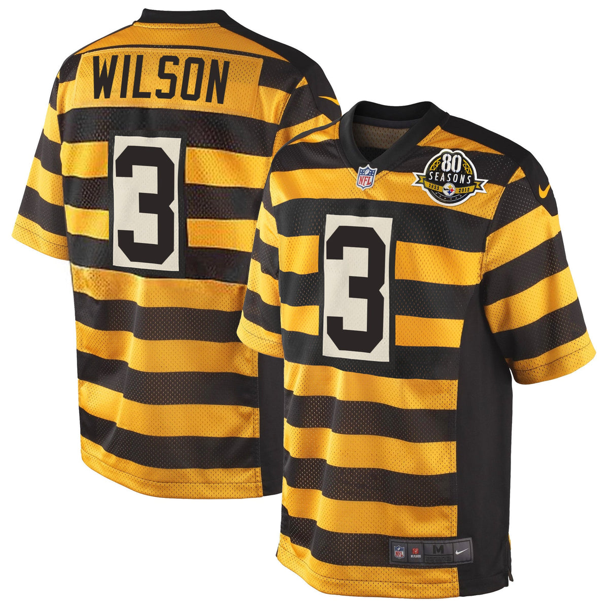 Pittsburgh Steelers Throwback Bunblebee Jersey - All Stitched