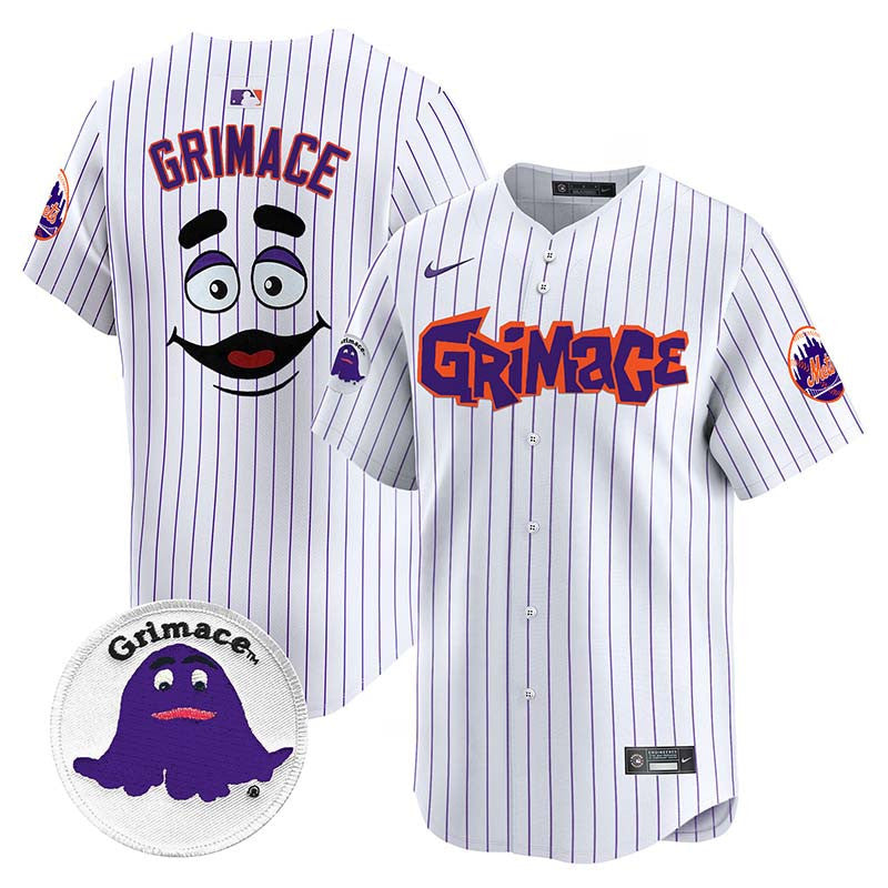 Men's Mets Grimace Vapor Premier Limited Jersey V2 - All Stitched