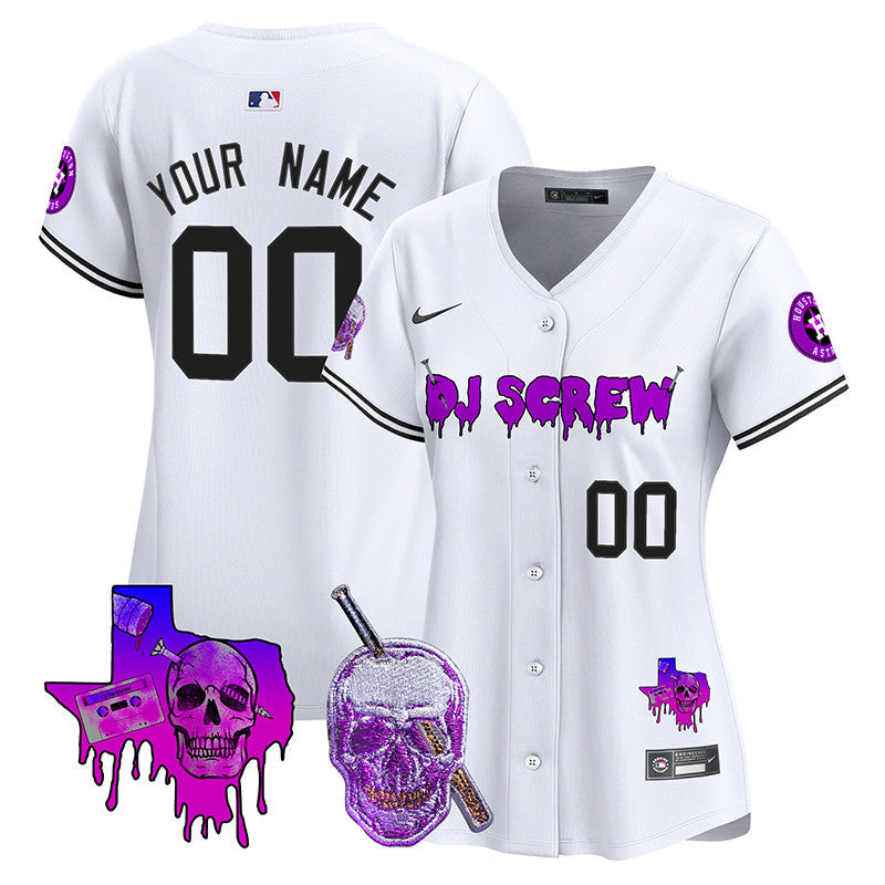 Astros DJ Screw Vapor Premier Limited Custom Jersey - All Stitched