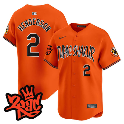 Men’s Baltimore Orioles Tupac Shakur Vapor Premier Limited Jersey - All Stitched