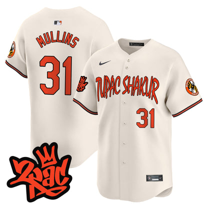 Men’s Baltimore Orioles Tupac Shakur Vapor Premier Limited Jersey - All Stitched