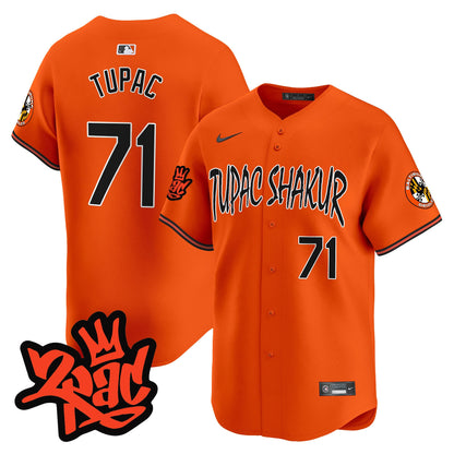 Men’s Baltimore Orioles Tupac Shakur Vapor Premier Limited Jersey - All Stitched