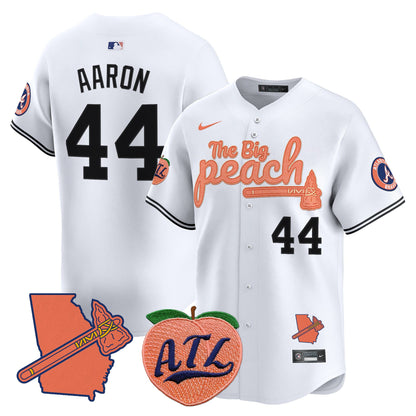 Men's Atlanta Braves The Big Peach Vapor Premier Limited Jersey V2 - All Stitched