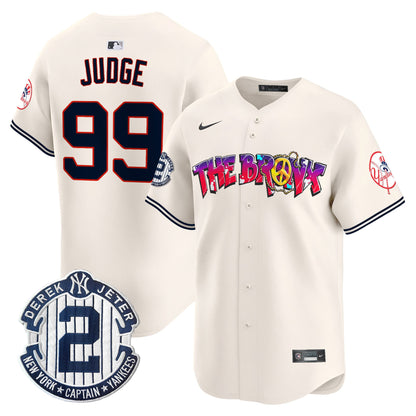 Men's New York Yankees The Bronx Graffiti Vapor Premier Limited Jersey V7 - All Stitched