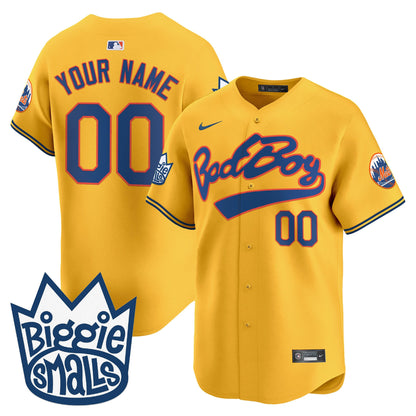 Mets Biggie Smalls Vapor Premier Limited Custom Jersey - All Stitched