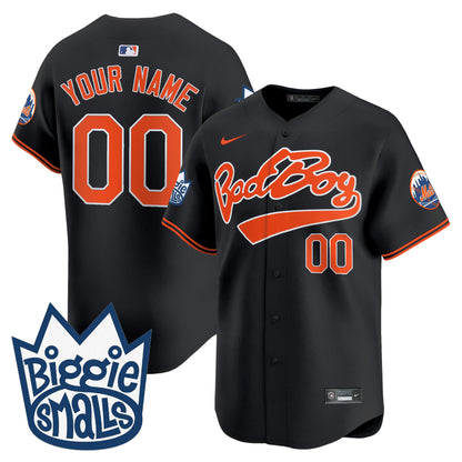 Mets Biggie Smalls Vapor Premier Limited Custom Jersey - All Stitched