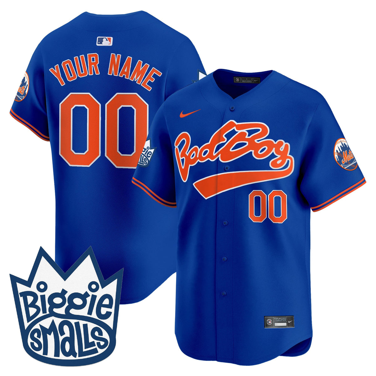 Mets Biggie Smalls Vapor Premier Limited Custom Jersey - All Stitched