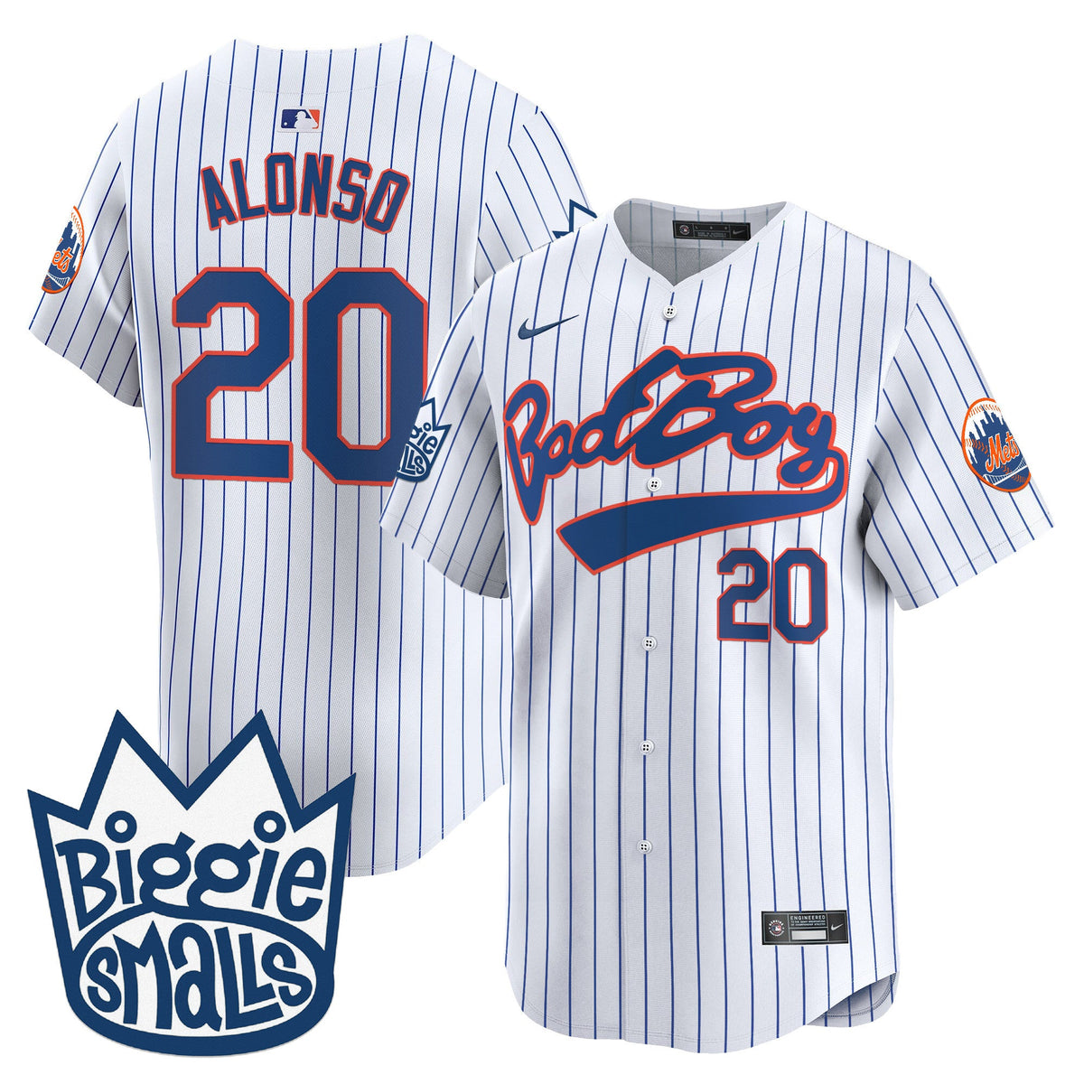 Men's Mets Biggie Smalls Vapor Premier Limited Jersey - All Stitched