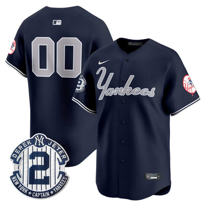 Yankees Throwback Vapor Premier Limited Custom Jersey V2 - All Stitched
