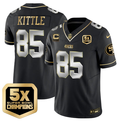 Men's 49ers 5x Super Bowl Champions Vapor Limited Jersey - All Stitched