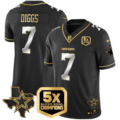 Men's Cowboys 5x Super Bowl Champions Vapor Limited Jersey - All Stitched