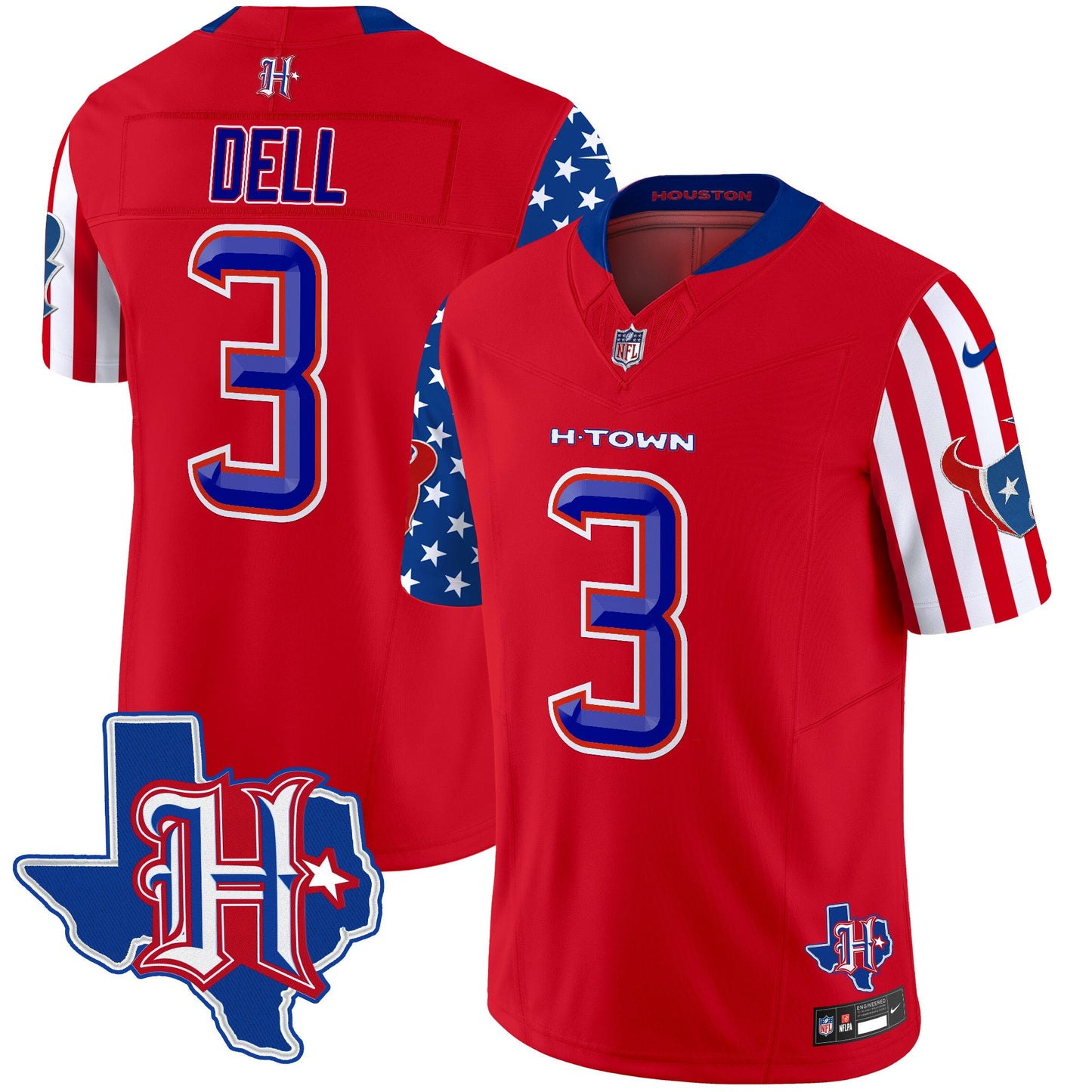Men's Houston Texans American Style Vapor Limited Jersey - All Stitched