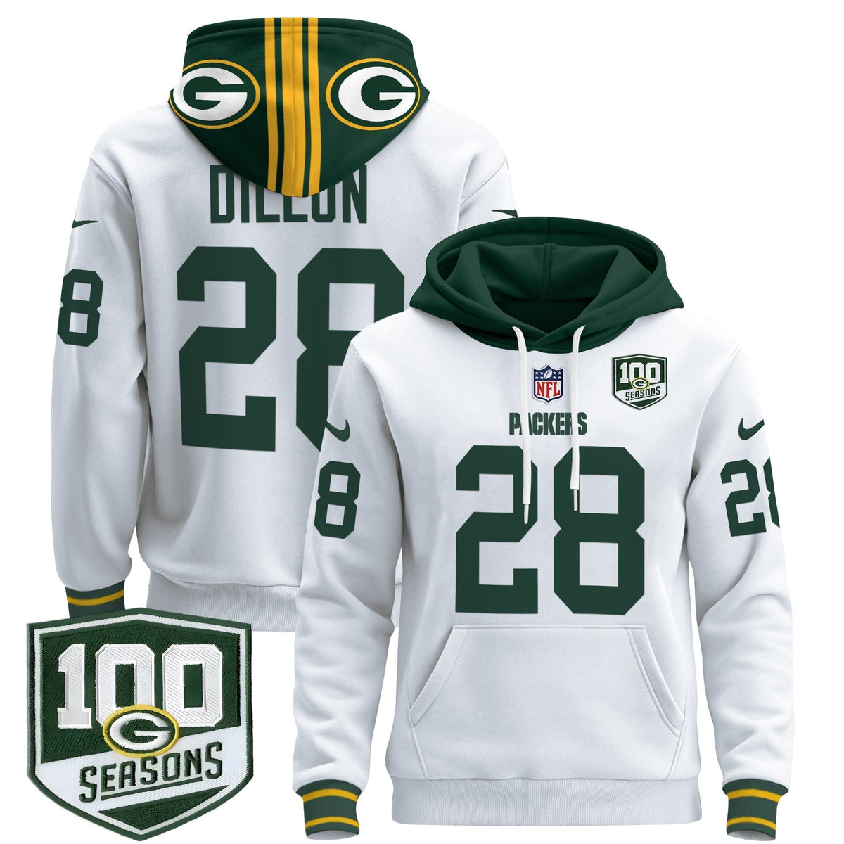 GB Throwback 2024 Pullover Hoodie - Stitched