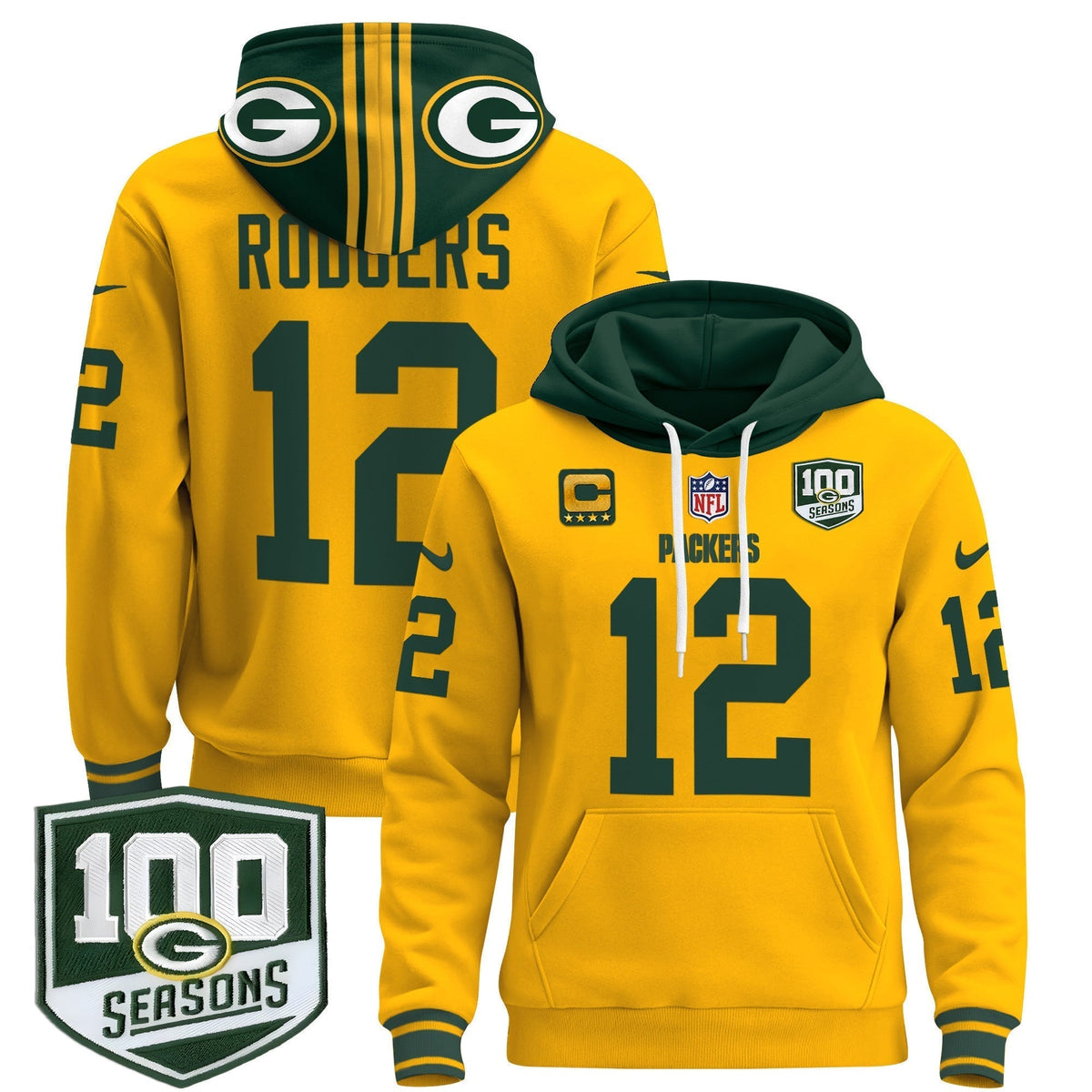 GB Throwback 2024 Pullover Hoodie - Stitched