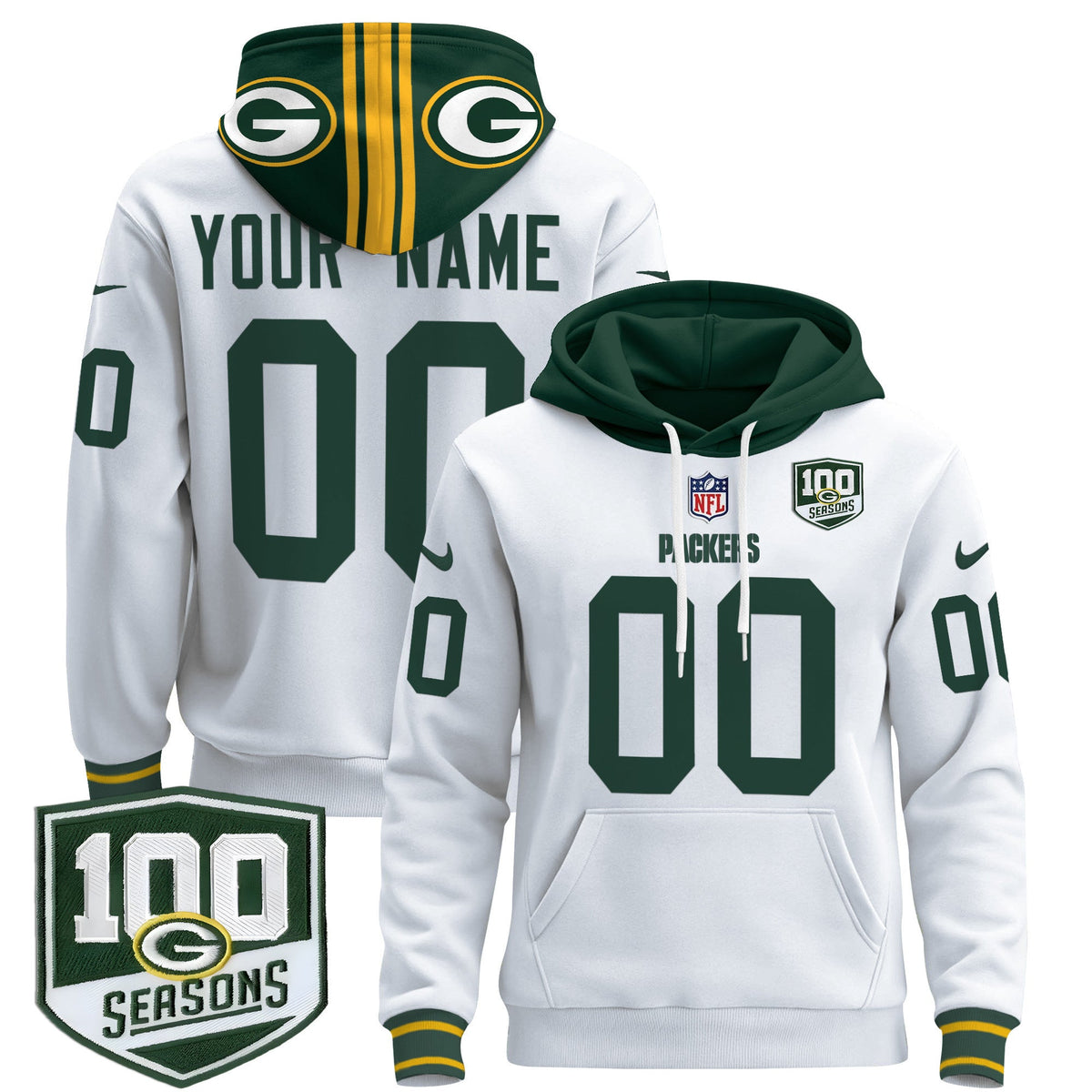 GB Throwback 2024 Custom Pullover Hoodie - Stitched