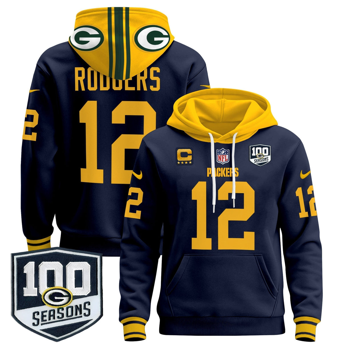 GB Throwback 2024 Pullover Hoodie - Stitched
