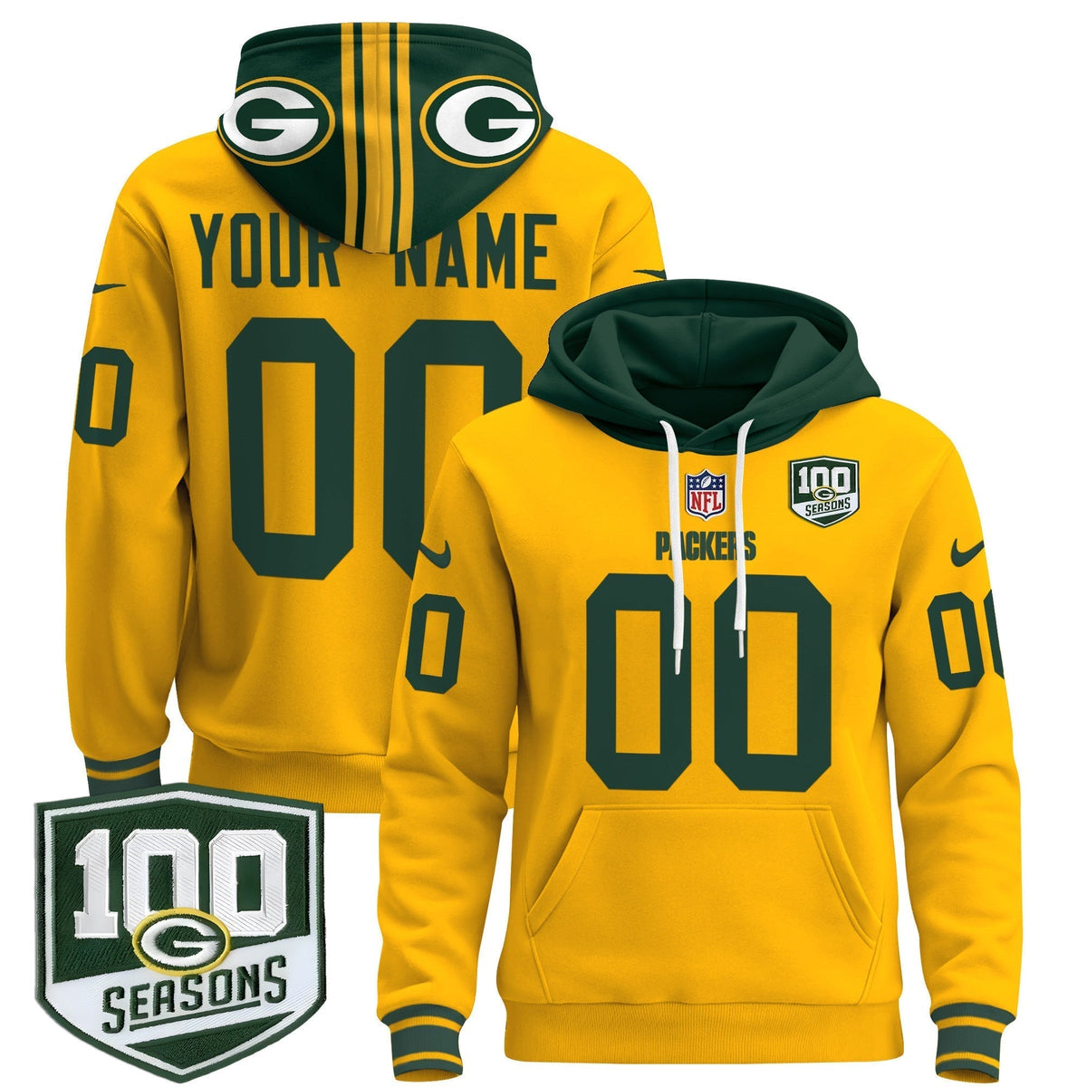 GB Throwback 2024 Custom Pullover Hoodie - Stitched