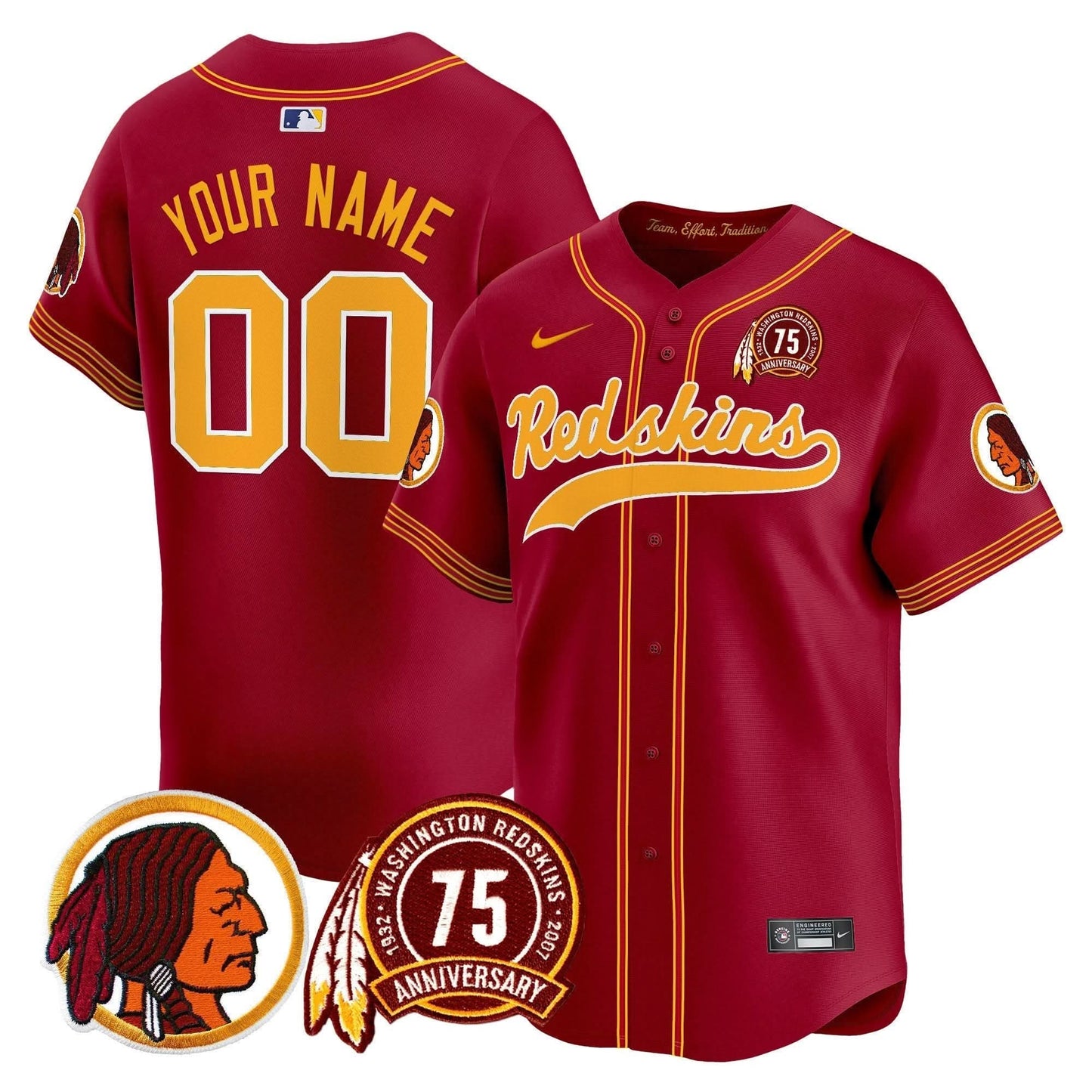 WR 75th Patch Throwback Vapor Premier Limited Custom Jersey - All Stitched