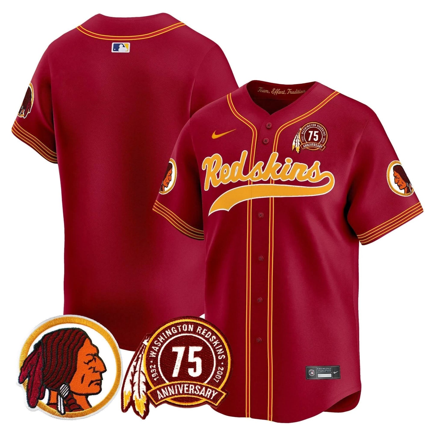 WR 75th Patch Throwback Vapor Premier Limited Jersey - All Stitched