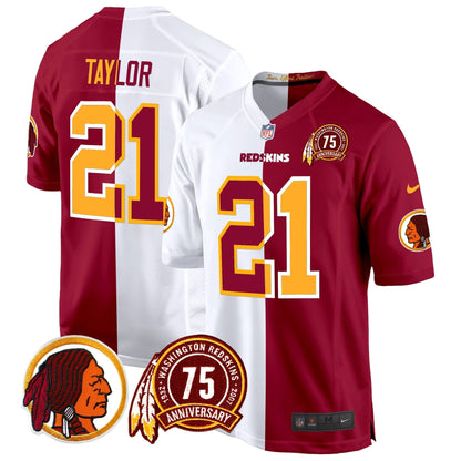 WR 75th Patch Throwback Game Jersey - Stitched