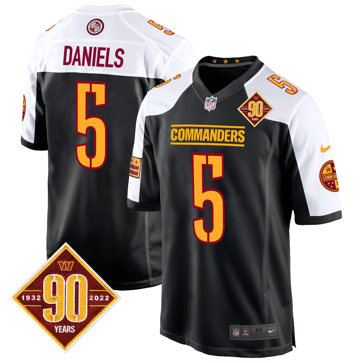 WAS 90th Anniversary Patch Game Jersey - Stitched