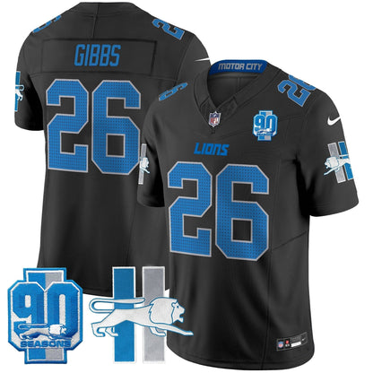 Detroit Lion 1946 Throwback Vapor Limited Jersey - Stitched