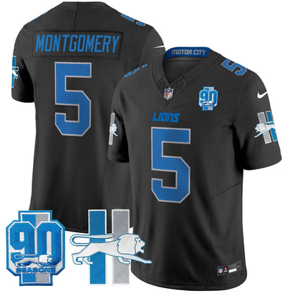 Detroit Lion 1946 Throwback Vapor Limited Jersey - Stitched