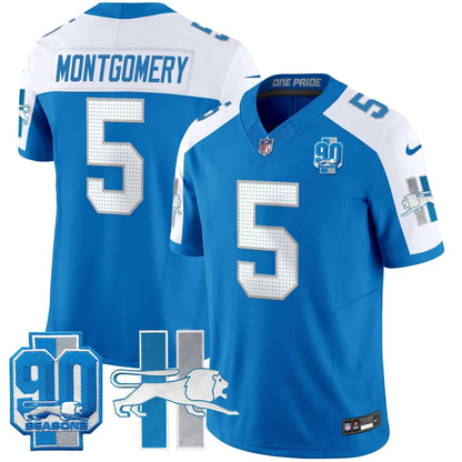 Detroit Lion 1946 Throwback Vapor Limited Jersey - Stitched