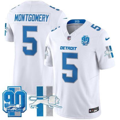 Detroit Lion 1946 Throwback Vapor Limited Jersey - Stitched