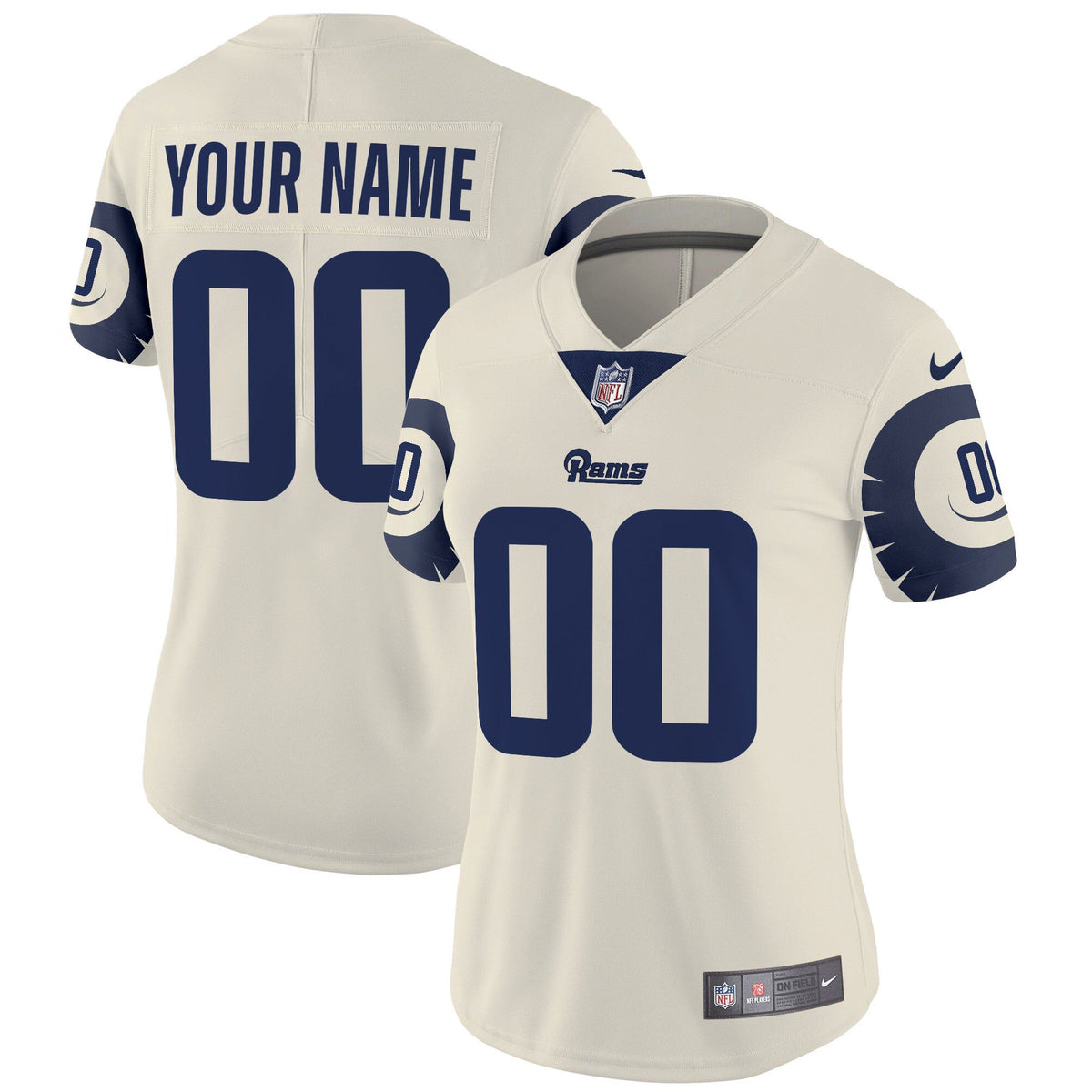Rams Special Vapor Limited Custom Jersey - All Stitched
