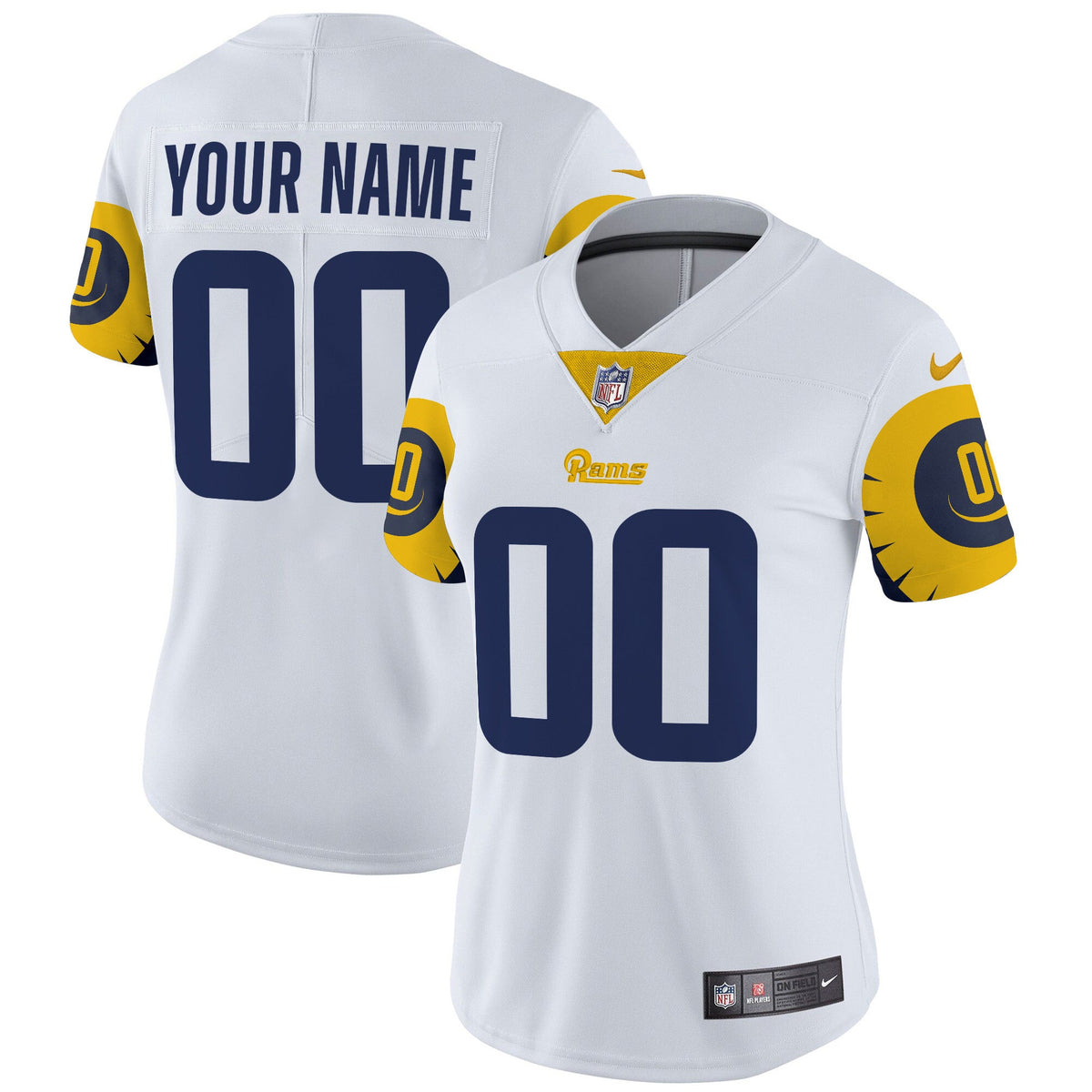 Rams Special Vapor Limited Custom Jersey - All Stitched