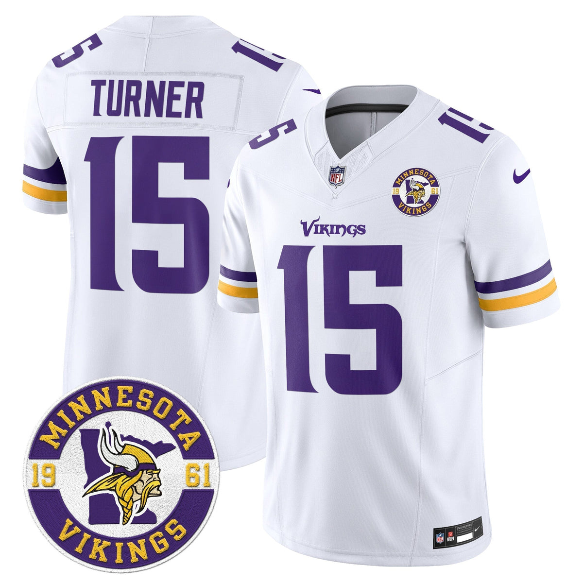MIN King Of The North Patch Vapor Limited Jersey - Est. 1961 Patch - Stitched