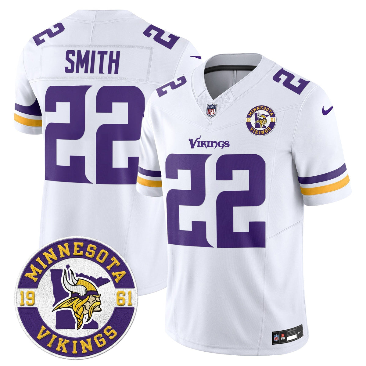 MIN King Of The North Patch Vapor Limited Jersey - Est. 1961 Patch - Stitched