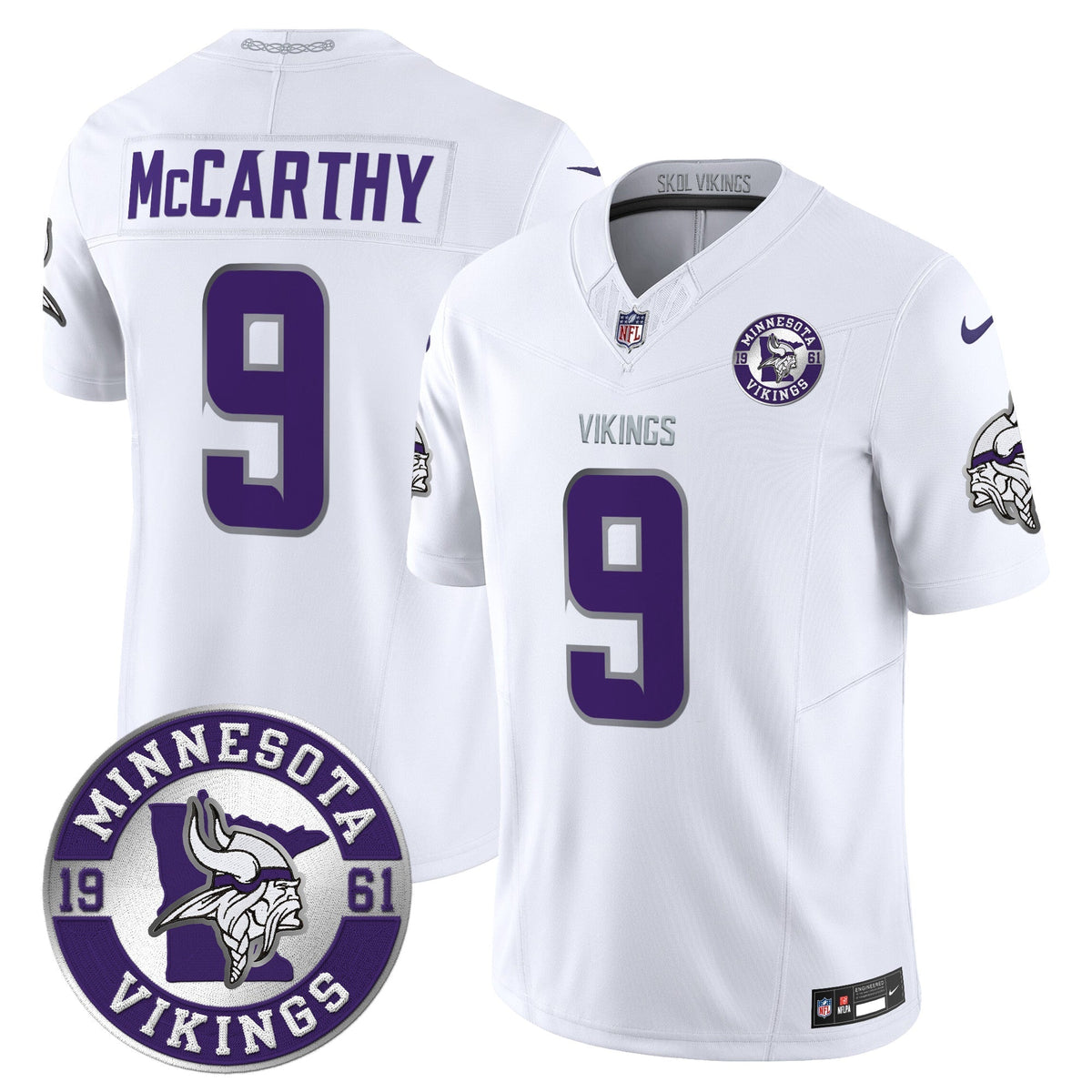 MIN King Of The North Patch Vapor Limited Jersey - Est. 1961 Patch - Stitched