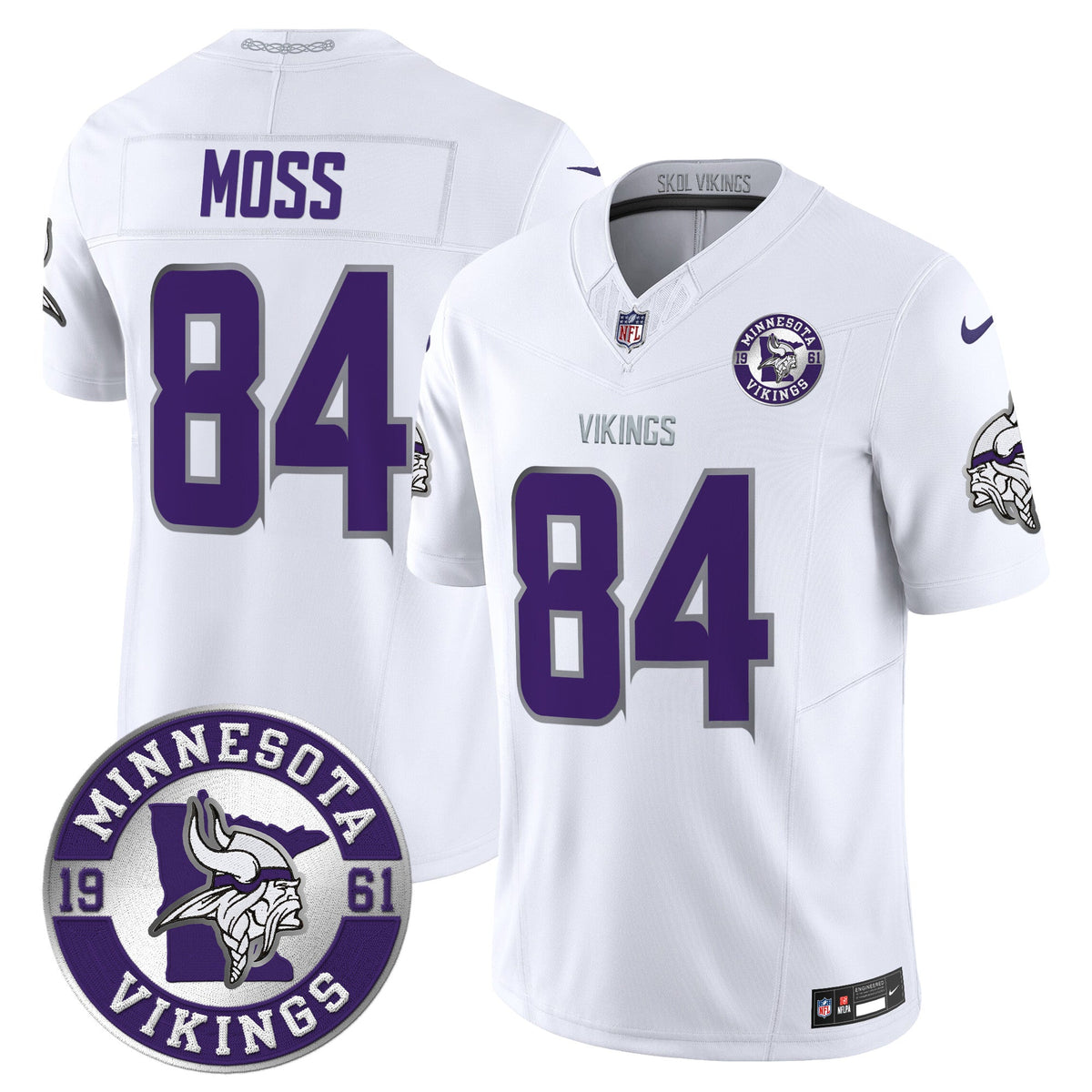 MIN King Of The North Patch Vapor Limited Jersey - Est. 1961 Patch - Stitched