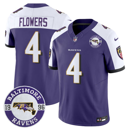 Men's Ravens 2024 Vapor Limited Jersey - Est. 1996 Patch - All Stitched
